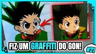 Transformei Hunter x Hunter em GRAFFITI ao vivo num evento de anime 😱🔥