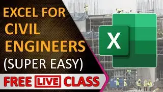 Live Class | Excel for Civil Engineers Every thing in simple way || By CivilGuruji