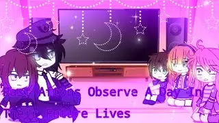 Past Aftons Observe A Day In Their Future Lives | Afton Family | FNAF AU | Gacha Club
