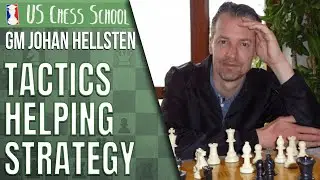 GM Johan Hellsten: Tactics Helping Strategy | US Chess School 4.4.2021