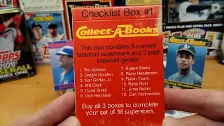 1990 Collect-A-Book Box#1 RUTH,HENDERSON,GRIFFEY,BO JACKSON !!!