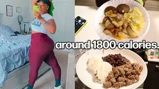 WHAT I EAT IN A DAY TO LOSE WEIGHT | Full Day of Eating around 1800 Calories