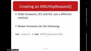 CSE 3345 - Lecture 11 Part 2 - XMLHttpRequest