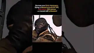 Erich Hartmann: WWII&rsquo;s Top German Ace with 352 Unbeaten Kills in Bf 109 #shorts