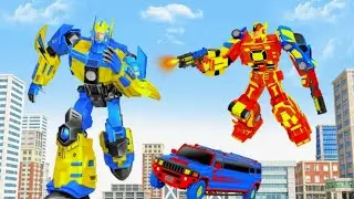 Flying Limo Police Robot Games | New Robot Game New Robot Car Transform New Update #2