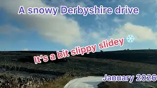 A beautiful sunny day as we take a snowy drive down Derbyshire country lanes to Monsal Dale