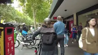 Walk along Swanston, Flinders and Elizabeth Streets in the City of Melbourne #CityWalk