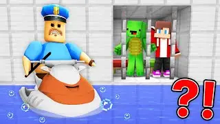 Джей Джей и Майки в испытании &laquo;Тюрьма Барри&raquo; в ROBLOX / анимация Maizen