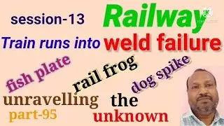 weld failure and rail crack /rail frog, dog spike, fish plate.