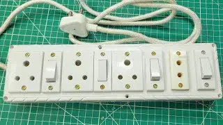4 socket 4 switch connection || electric board wiring