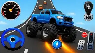 Monster Truck Mega Ramp Impossible Driver 2026 - Monster Truck Stunts  Android Gameplay  Level 6