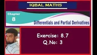 TN Class 12 Maths Exercise 8.7 Q.No.3 Chapter-8 Differentials and Partial Derivatives New Syllabus