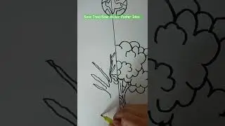 How To Draw Save Tree/ Save Water Poster ✏️✨💗🌳 || #shorts || @Aiza'sUniqueWorld