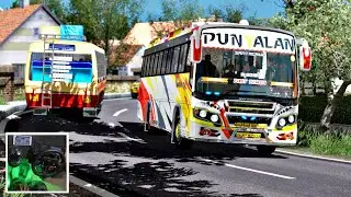 Santacruz Kerala private bus Onam Ride | Logitech G29 Gaming Wheel Gameplay