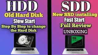 HDD VS SSD .SSD unboxing installing new ssd in the laptop or computer WD SATA SSD FULL DETAIL VIDEO