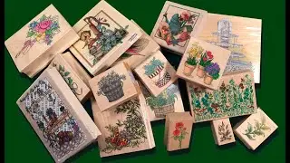 Vintage Rubber Stamp Haul and Playing with Watercolors 010