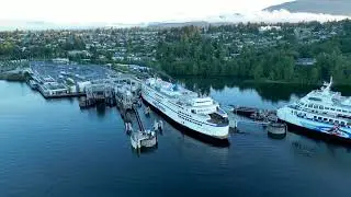 BC Ferries Terminal at Departure Bay Nanimo - DJI Mini 3 Pro