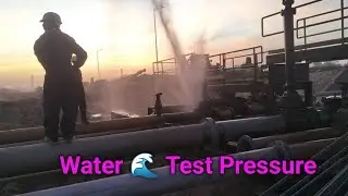 Water 🌊 Test pressure  kese kare 👷 #engineer #construction #enginiring #pipelining #vlog 