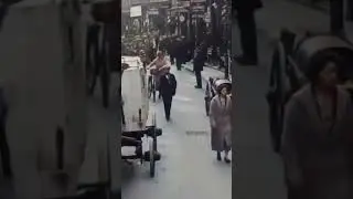 A busy street in Amsterdam in 1922  #history #vintage #shorts #shortvideo #amsterdam