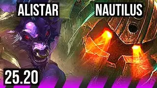 ALISTAR & Tristana vs NAUTILUS & Smolder (SUP) | 1/0/10 | EUW Challenger | 25.20