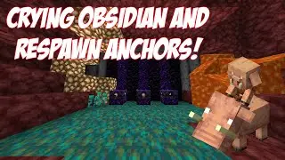 How To Get/Use Crying Obsidian & Respawn Anchor | Minecraft 1.16.2 Nether Update