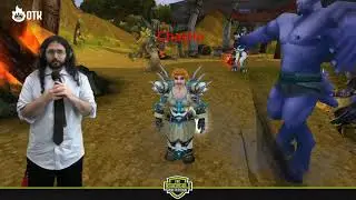 Male Draenei called Thanoskokk interrupting Chas Interview at Asmongold TBC Tourney