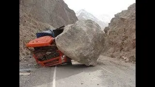 Heavy Machinery Accident Caught on Tape, Concrete Truck-tor Accident, 12 Wheel Truck Crash
