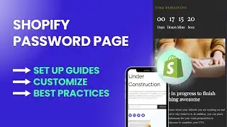 Stop Ignoring Your Shopify Password Page! ❌ Here&rsquo;s Why It&rsquo;s a Game-Changer