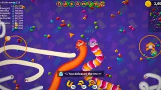 worms zone io 2025 lv 1225 April fools event infinity mode no item challenge 16mins short play 😬😬😬