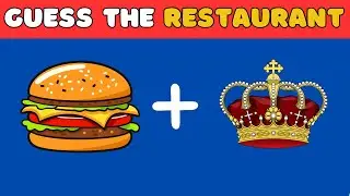 Guess the Fast Food Restaurant by Emoji | Restaurant guessing game | Food emoji puzzle