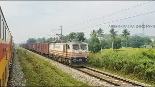 A VERY RARE MOMENT INDEED ! HOWRAH WAP-5 HAULING FREIGHT I INDIAN RAILWAYS