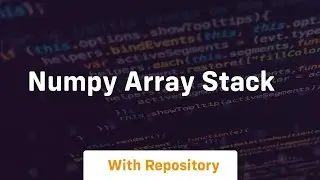 numpy array stack