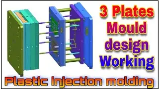 #mould_design || 2 cavity stripper working mould design #pp #plasticinjectionmolding #production
