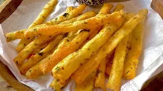 Crispy Potato Sticks In Air Fryer | Easy Potato Snacks At Home