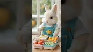 🐇The Rabbit&rsquo;s Lunch Time!🍽️✨#petlovers#cuterabbit #rabbitcartoon#rabbit #shortvideo#cutebunnyrabbit