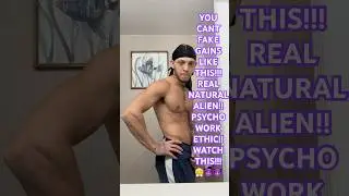 YOU CANT FAKE GAINS LIKE THIS!!! REAL NATURAL ALIEN!! PSYCHO WORK ETHIC!! WATCH THIS!!😤😈 #samsulek