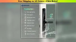 YRHAND IP66 Keyless Cat's Eye Waterproof Peephole Outdoor Aluminum Sliding Door Lock Digital