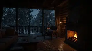 LIVE 🔴 Rain & Fireplace Sounds for Sleep | Cozy Night Ambience, Relax, Stress Relief for sleepings