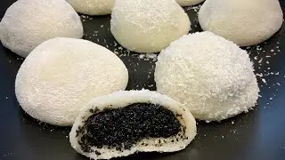BÁNH BAO CHỈ NHÂN MÈ ĐEN - Cách làm nhanh gọn, dùng bột nếp thường - Vỏ bánh mềm dẻo  - Mai Khôi