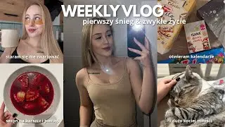 Pierwszy śnieg i zwykłe życie ❄️ codzienność, pogadanki | weekly vlog