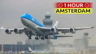 1 Hour of Plane Spotting at AMSTERDAM (2016)
