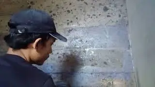 Coating batu alam di Villa Sabar Bali
