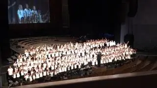 ADCF 2017:  Newbury Park Cluster singing How Can I Keep From Singing by Greg Gilpin