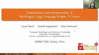 Explainability and Interpretability of Multilingual Large Language Models: A Survey - EMNLP 2025