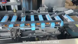 Full Automatic Cling Film/Aluminum Foil Cartoning Machine for Pack Product into Carton Box