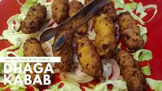 Dhaga Kabab Recipe In Urdu | How To Make Homemade Dhaga Kabab | Time To Cook With Usman