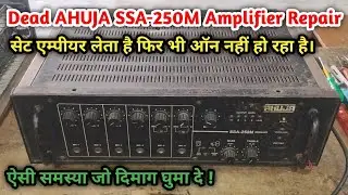 Dead AHUJA SSA-250 Amplifier Repair | Ahuja 250 Watt Full Shorting problem Repair