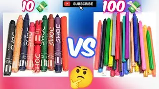 10💸( Doms colour) VS 100💸 (Doms colour)🤔🤔🧐🧐😨 best for you 😀😎 #painting #colours #comprision #amazing