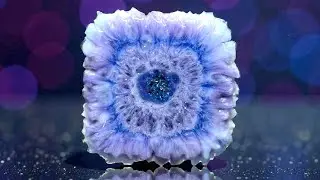 #418 Double-Pour Reverse Larimar in Epoxy Resin