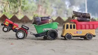 JCB Loading GANNA  Mahindra 580 Di Tractor / TATA Truck /JS TOY